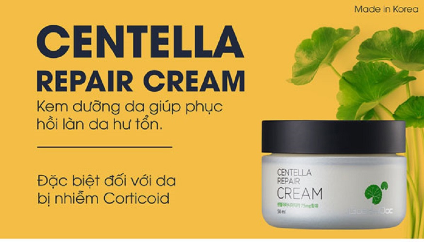 Kem dưỡng ẩm rau má GoodnDoc giá bao nhiêu, KEM PHỤC HỒI - DƯỠNG TRẮNG DA Rau Má GoodnDoc Centella Repair Cream 50ml