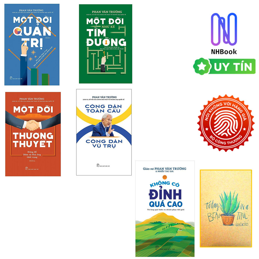 Bộ sách 5 cuốn Phan Văn Trường : Một Đời Thương Thuyết + Một Đời Quản Trị + Một Đời Như Kẻ Tìm Đường + Công Dân Toàn Cầu - Công Dân Vũ Trụ Và Không Có Đỉnh Quá Cao - Từ Làng Quê Bước Ra Chinh Phục Thế Giới