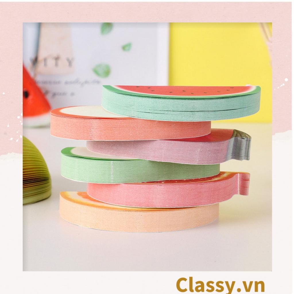 Giấy ghi chú Classy Post-It hình trái cây táo, lê, đào sáng tạo, dễ thương PK476