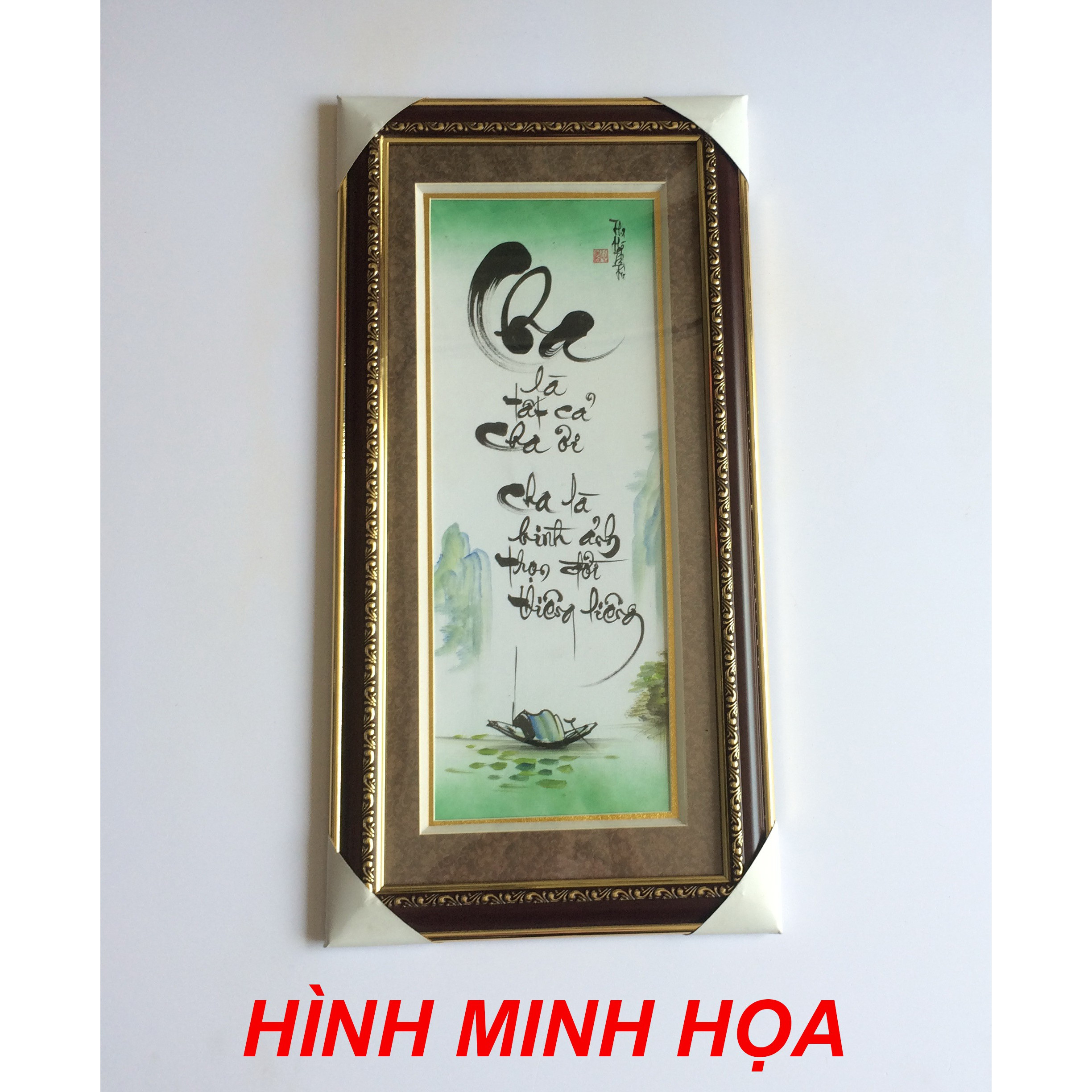 Tranh chữ Phúc thư pháp Việt treo tường - TP-30x60-17