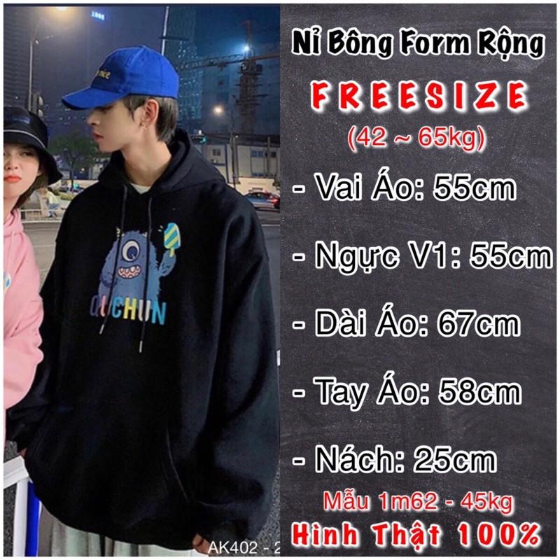 Áo Hoodie Nam Nữ Nỉ Bông Dày Dặn Hàng QC Áo Khoác Hoodie Nỉ Couple Nam Nữ Đôi SWEATER NAM NỮ in QCHUN