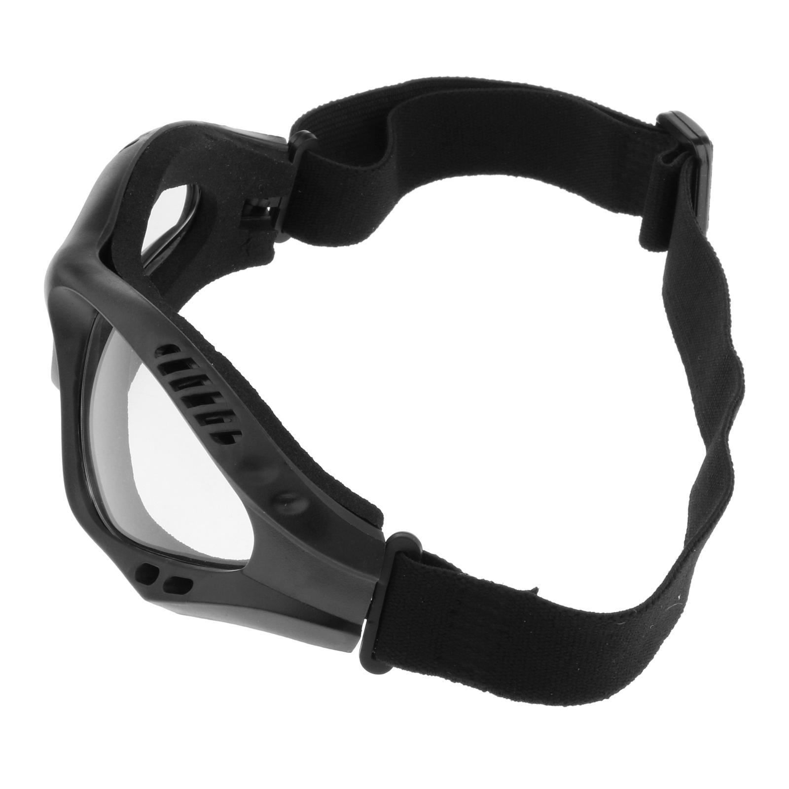 Tactical Safety Goggles, Anti Fog Military Glasses with Adjustable Strap for Riding Shooting Hunting Cycling