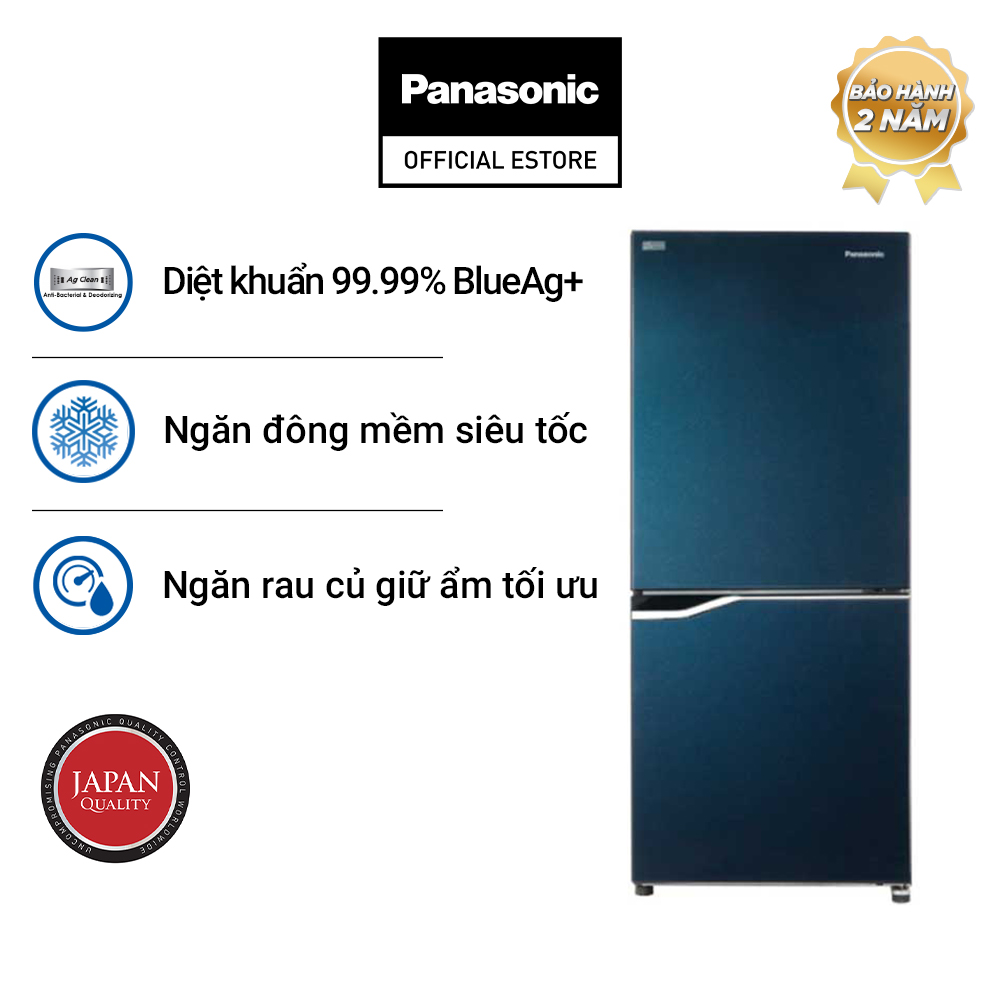 Tủ Lạnh Panasonic 255L Inverter NR-BV280GAVN - Ngăn đông mềm siêu tốc - Hàng chính hãng