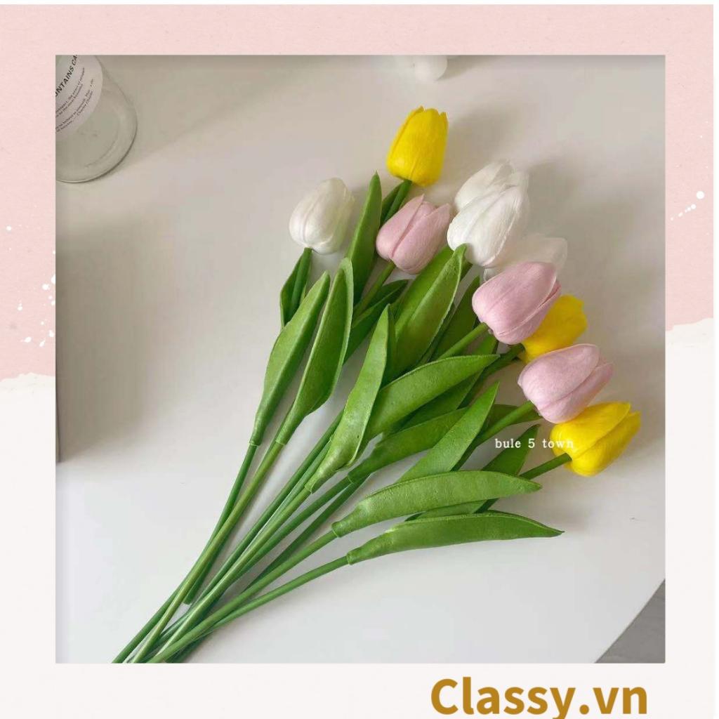Đóa tulip Classy bằng vải, làm đạo cụ chụp hình, trang trí nhà cửa PK1474
