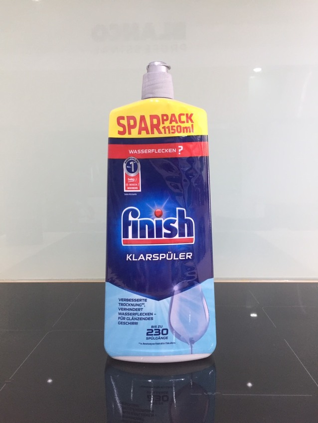 COMBO FINISH: Viên rửa bát Finish All in one 100 viên + Muối Finish 1.2kg + Nước làm bóng Finish 1150ml