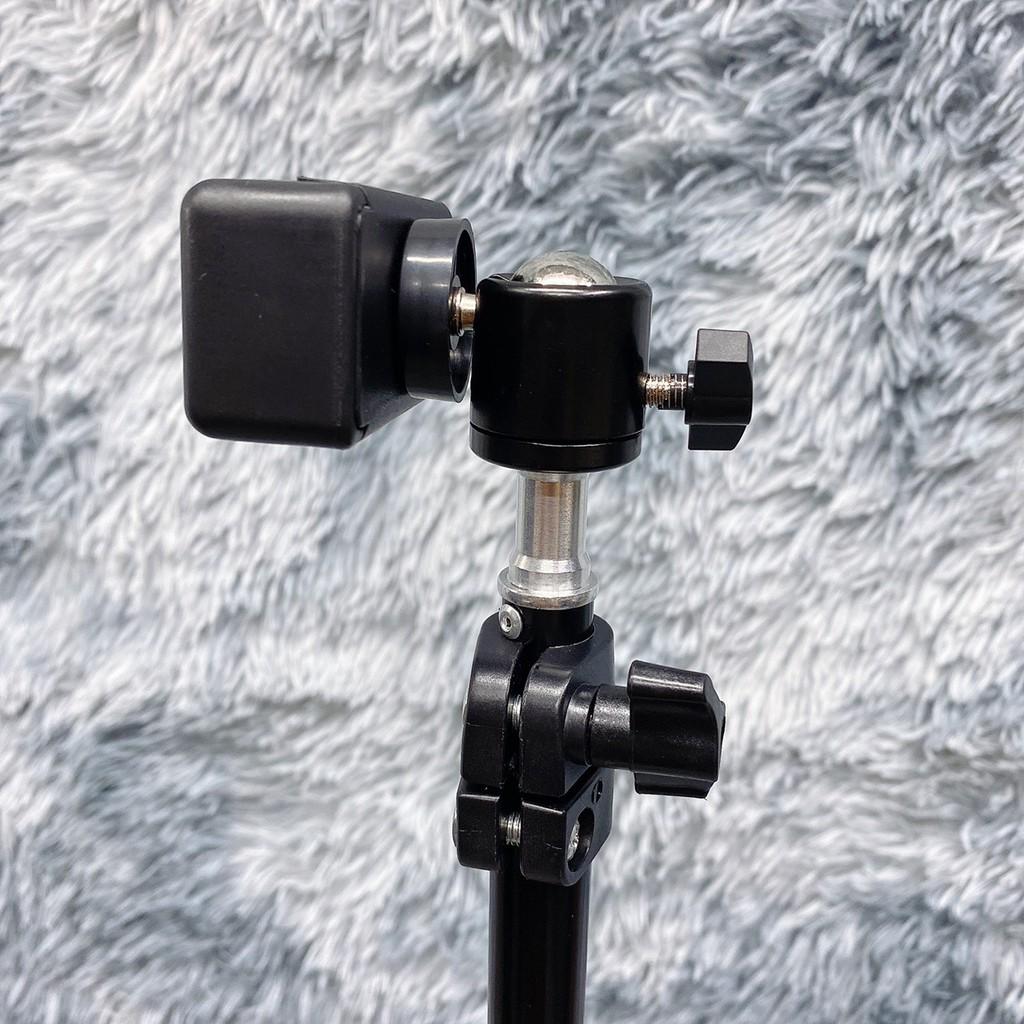 Cây kẹp điện thoại chân máy ảnh máy quay livestream tiktok tăng giảm được chiều cao có kèm kẹp điện thoại 3H05