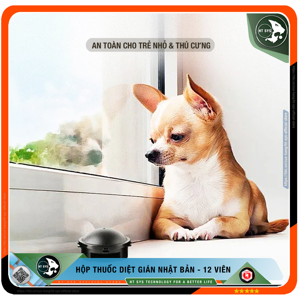 Thuốc Diệt Gián Nhật Bản HT SYS EARTH - Hộp 12 Viên - Cách Diệt Gián An Toàn Hiệu Quả Cho Con Người Và Vật Nuôi