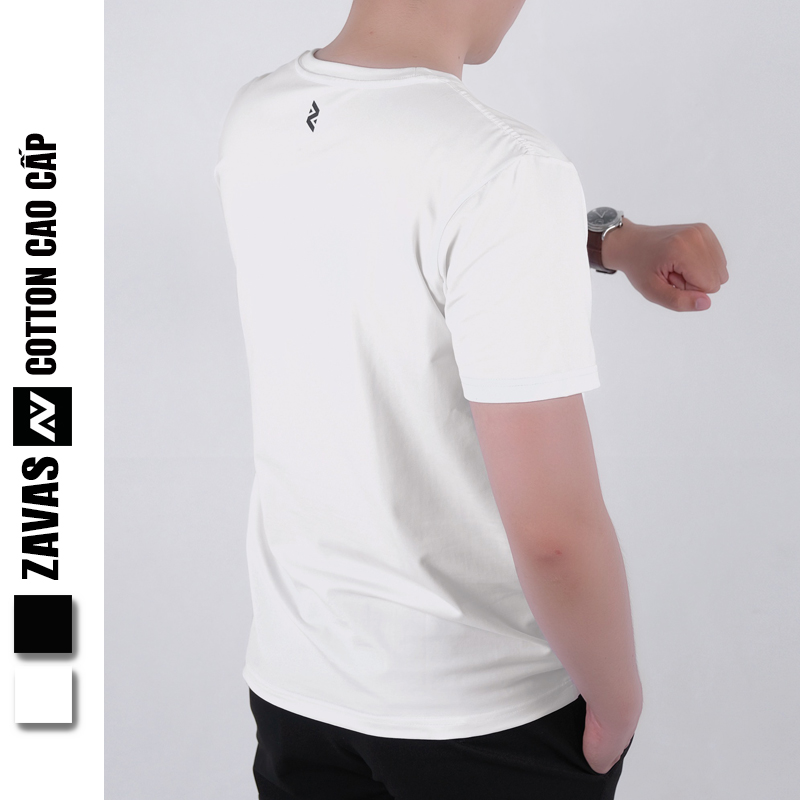 Áo thun nam cổ tròn cao cấp ngắn tay đẹp chất vải cotton co giãn 4 chiều thoáng mát ZAVAS Z13