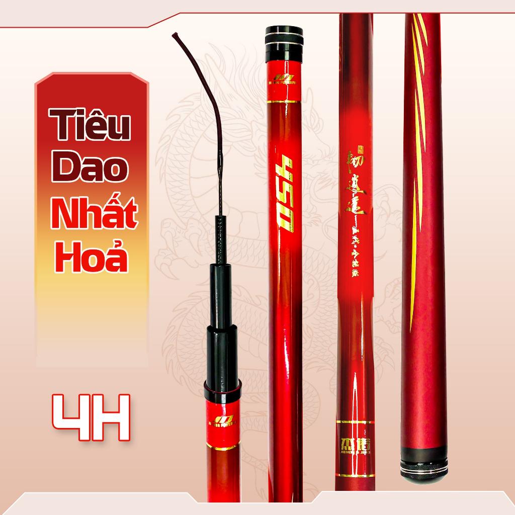 Cần câu tay Tiêu Dao Nhất Hỏa 4H -28i ngọn 1li2 tải cá 4000g từ 3m6 đến 6m3 cao cấp - Cần câu tay 4H cao cấp