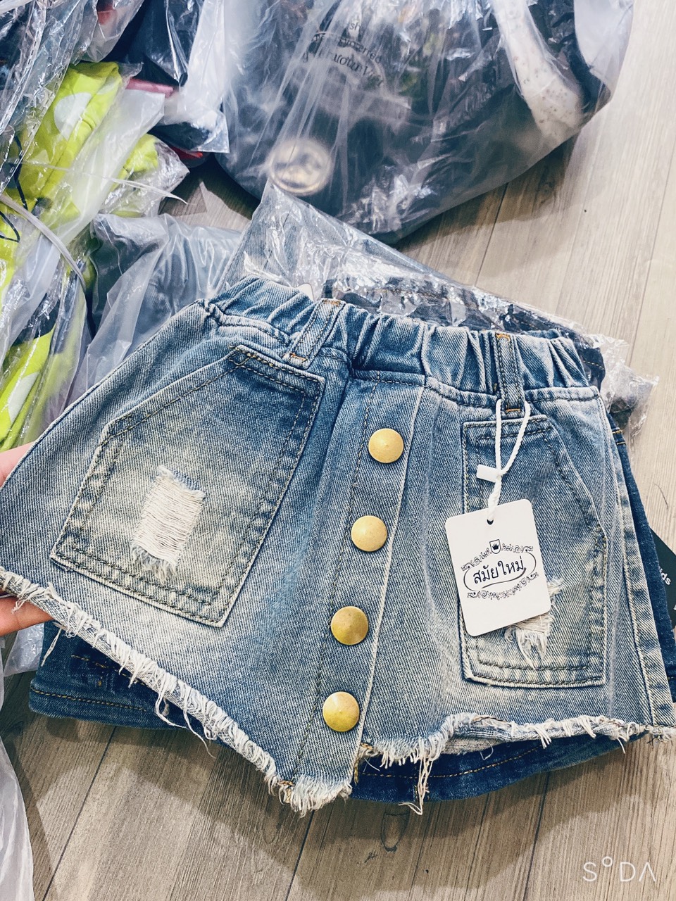 QUẦN GIÃ VÁY JEANS BÉ GÁI ( SALE )