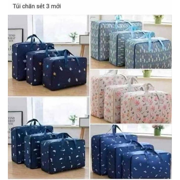 Sét 3 túi đựng chăn mùng quần áo chống thấm nước
