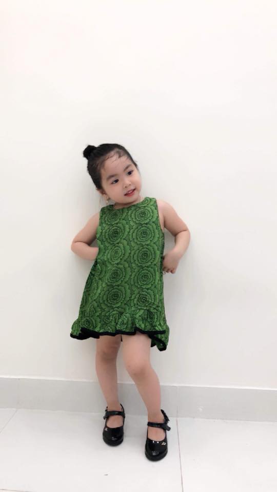 Đầm/váy lanh kiểu dáng đuôi cá cho bé gái (ib chọn size chuẩn)