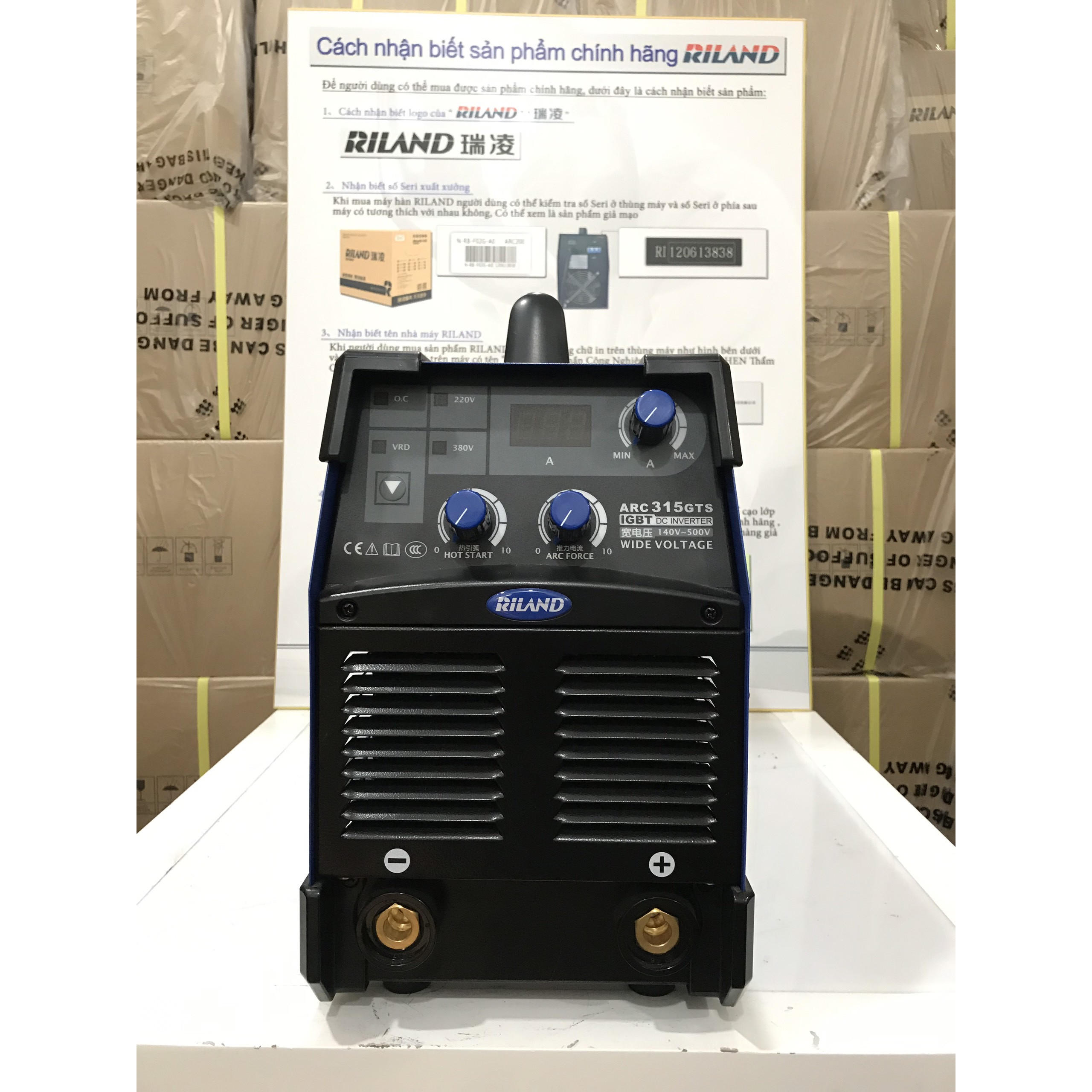 Máy hàn que RILAND ARC 315GTS Inverter