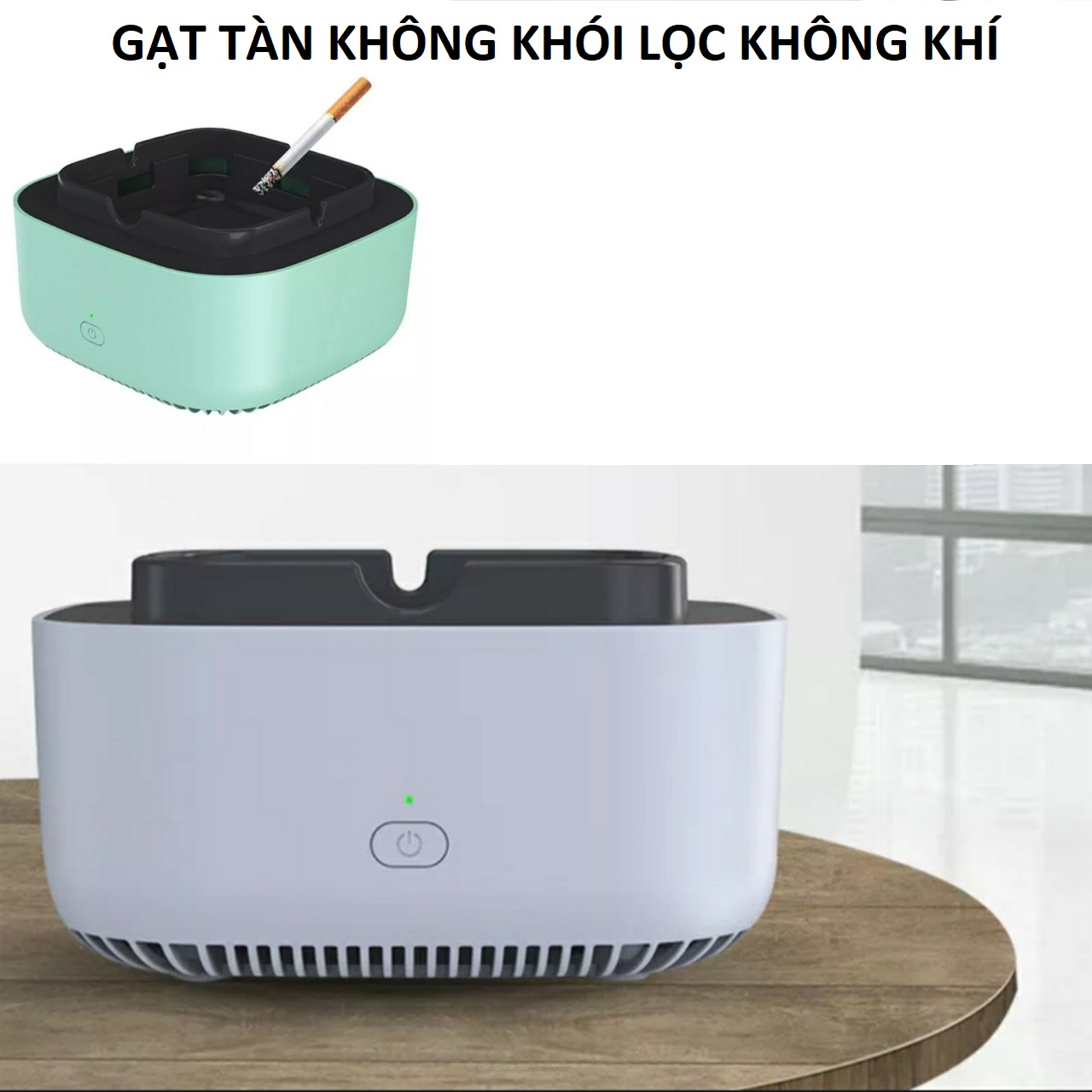 Gạt tàn không khói tạo ion lọc không khí hút khói tự động kiểu dáng sang trọng mâu mới loại tốt