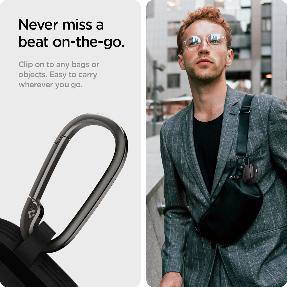 ỐP LƯNG DÀNH CHO AIRPOD 3 SPIGEN RUGGED ARMOR Mỏng và dễ dàng cầm nắm - Hàng Chính Hãng