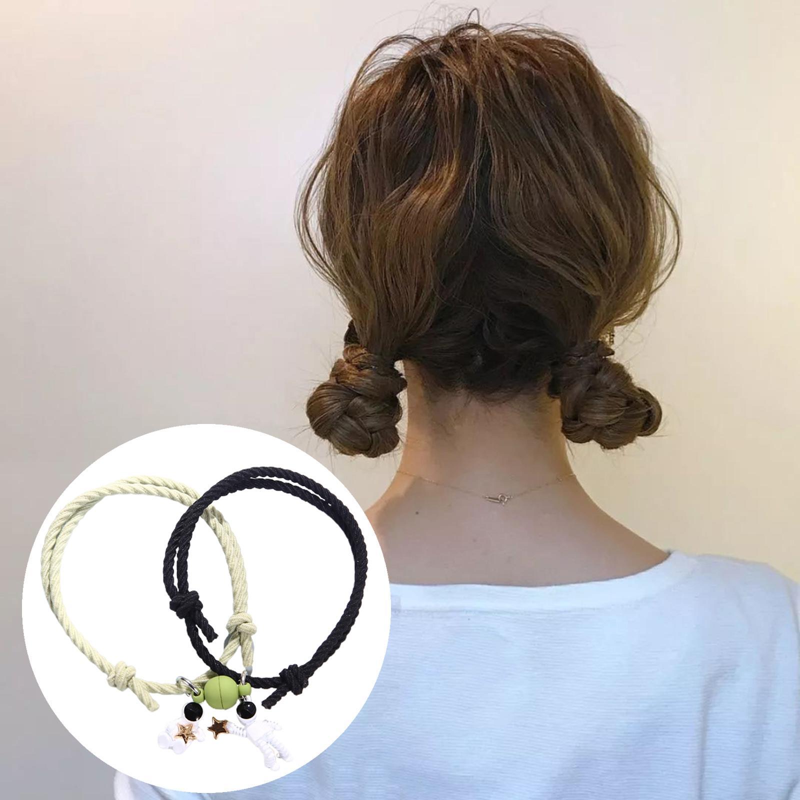 2x2Pcs Magnet Couple Spaceman Astronaut Bracelet for Couple Valentine's Day E