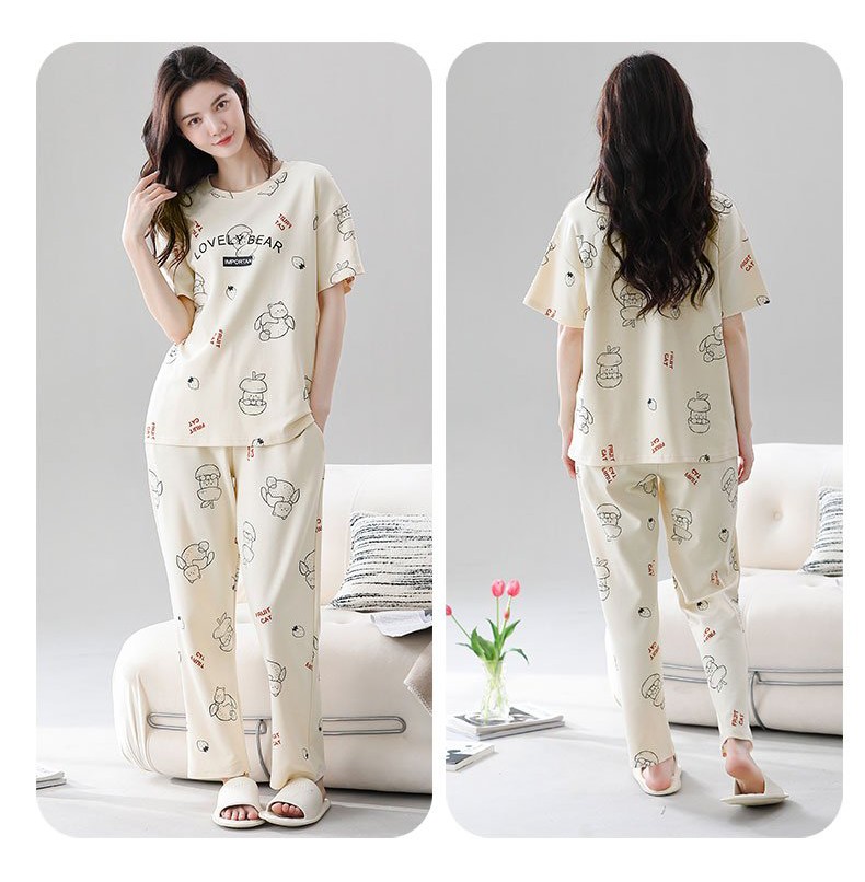 Quần áo mặc nhà cotton 8073