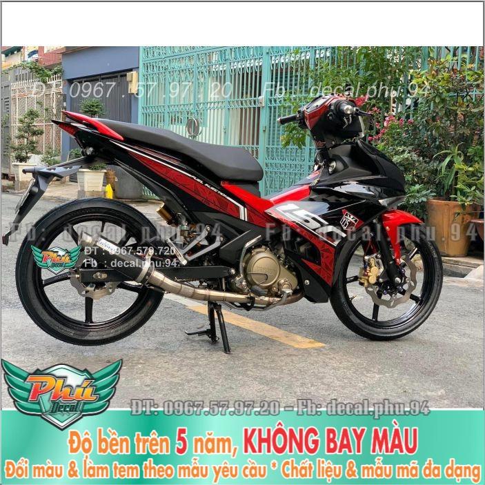 Tem rời Exciter 150 Y15ZR đỏ đen  -1