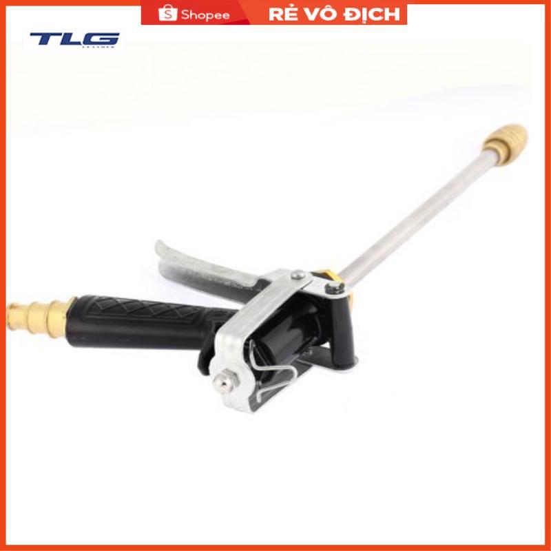 Bộ dây vòi xịt nước rửa xe, tưới cây . tăng áp 3 lần, loại 15m 206318 đầu đồng, cút, nối PE