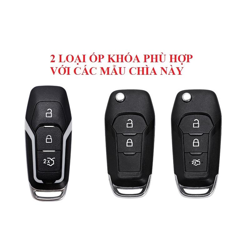 Ốp Bảo Vệ Chìa Khóa Dành Cho Xe Ford Ranger XLS, XLT , Wildtrack Hợp Kim Kẽm Cao Cấp