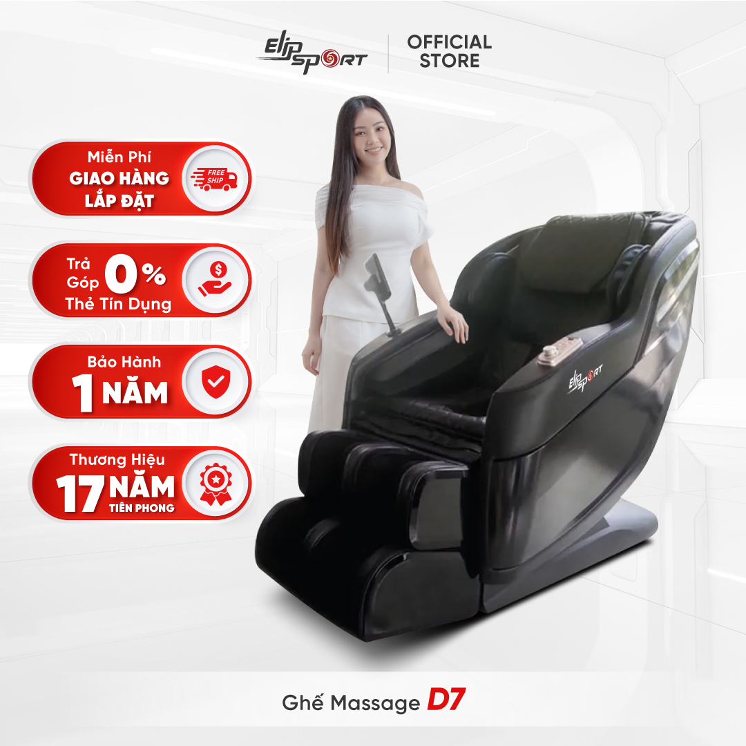 Ghế Massage ELIP D7 - Chế độ massage 2E Olymplus, Massage cổ vai gáy chuyên sâu