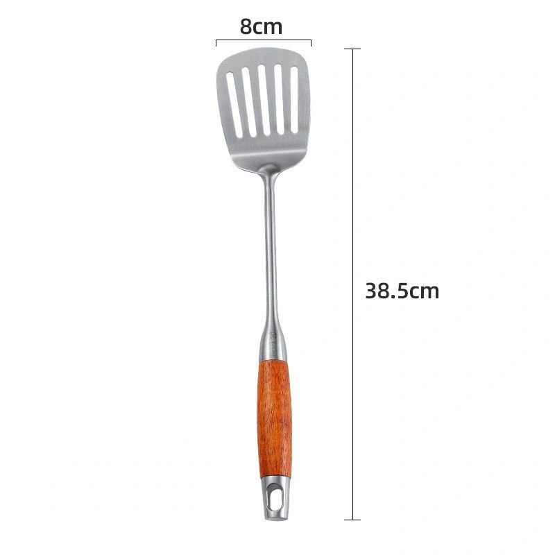 Bộ 7 dụng cụ nấu ăn inox 304 ROSEWOOD KOCH kèm giá đỡ hàng cao cấp