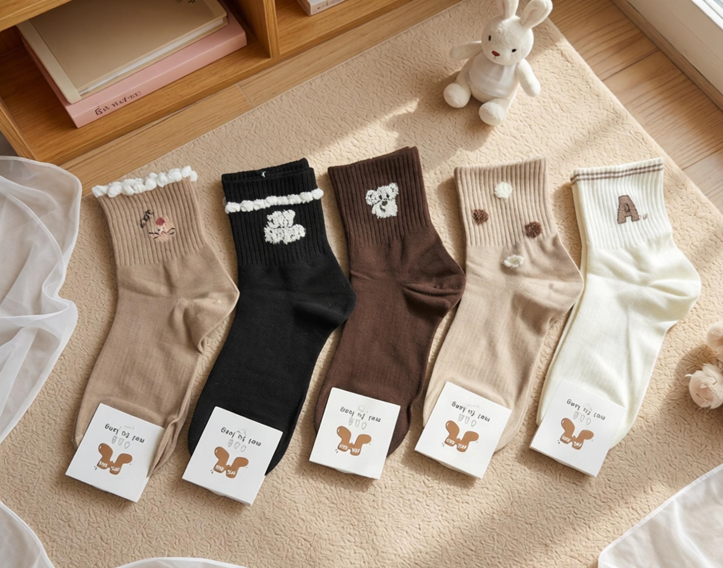 SET 5 ĐÔI TẤT VỚ NỮ CAO CỔ MÃ 18 DÀNH CHO NỮ