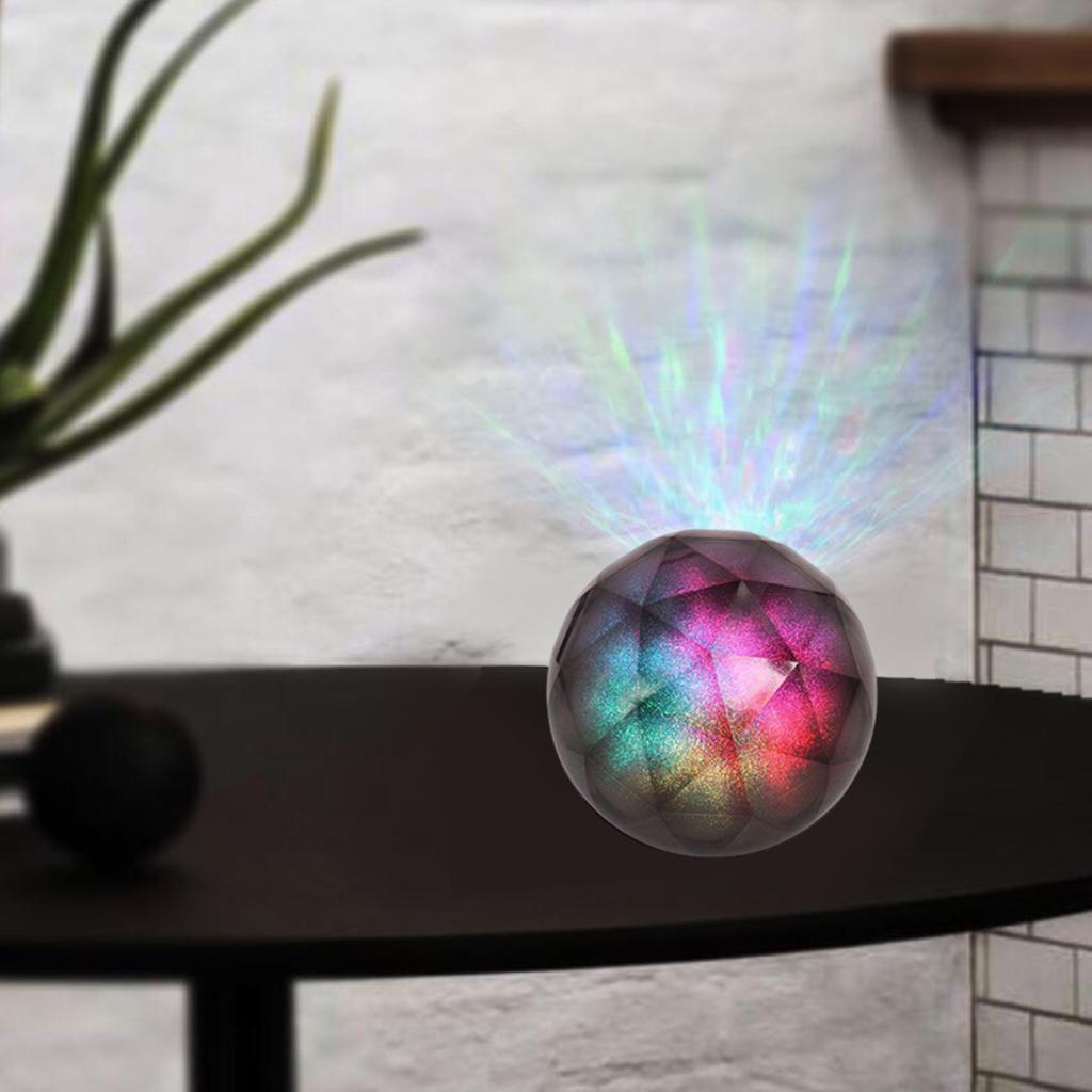 Bluetooth Speaker Wireless LED Colorful Light Crystal Ball for Home TF Card