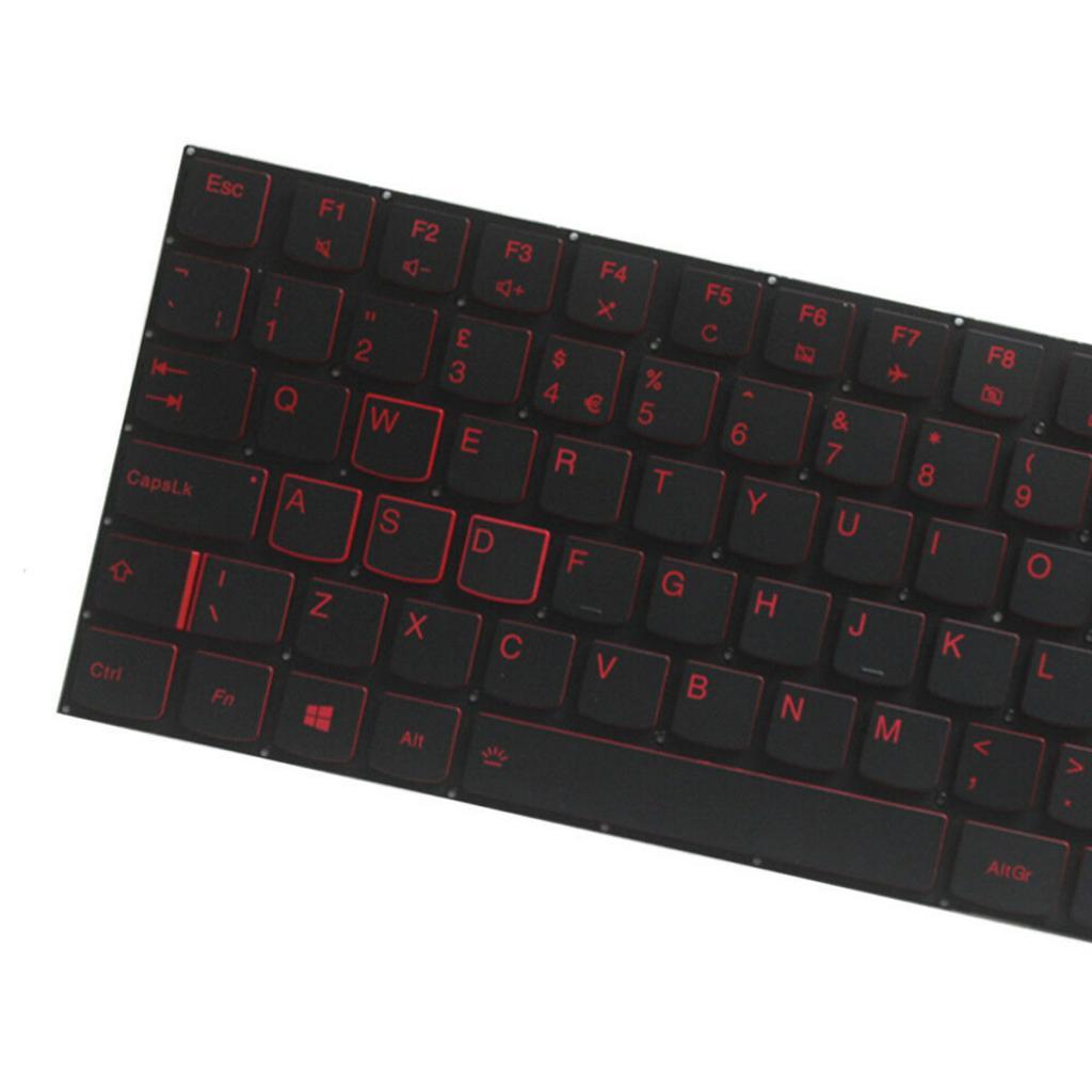 Laptop UK Layout Keyboard Red Backlit Fits For   Y520
