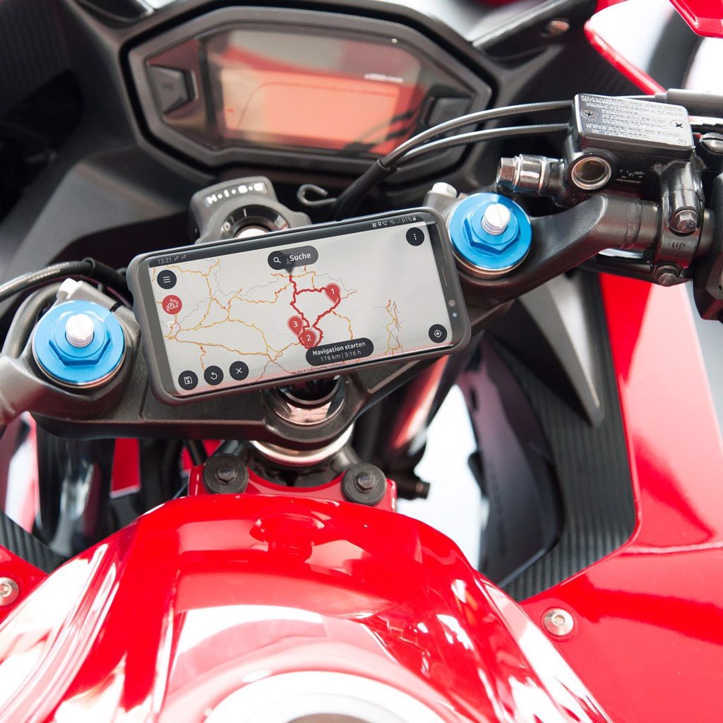 Giá Đỡ Kẹp Điện Thoại Cho Xe Moto SP Connect Stem - Chống Rung, Bảo Vệ Thiết Bị - Hàng Chính Hãng