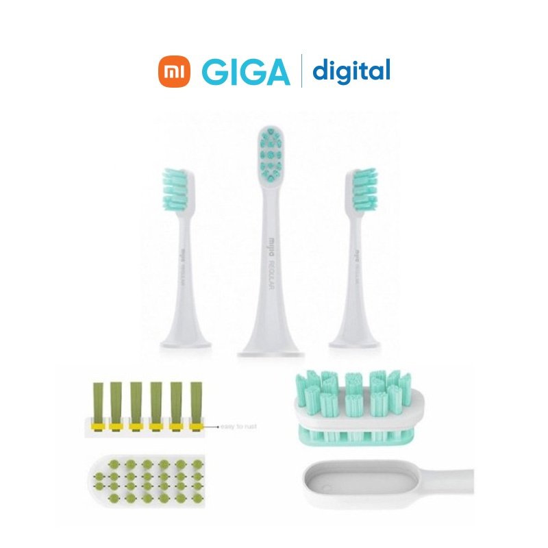 Bộ 3 đầu bàn chải thay thế T300 Xiaomi Head of toothbrushes - Hàng Chính Hãng