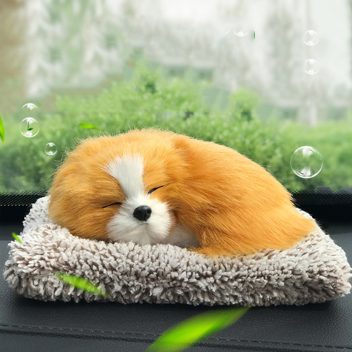 Chó bông than hoạt tính để taplo xe hơi