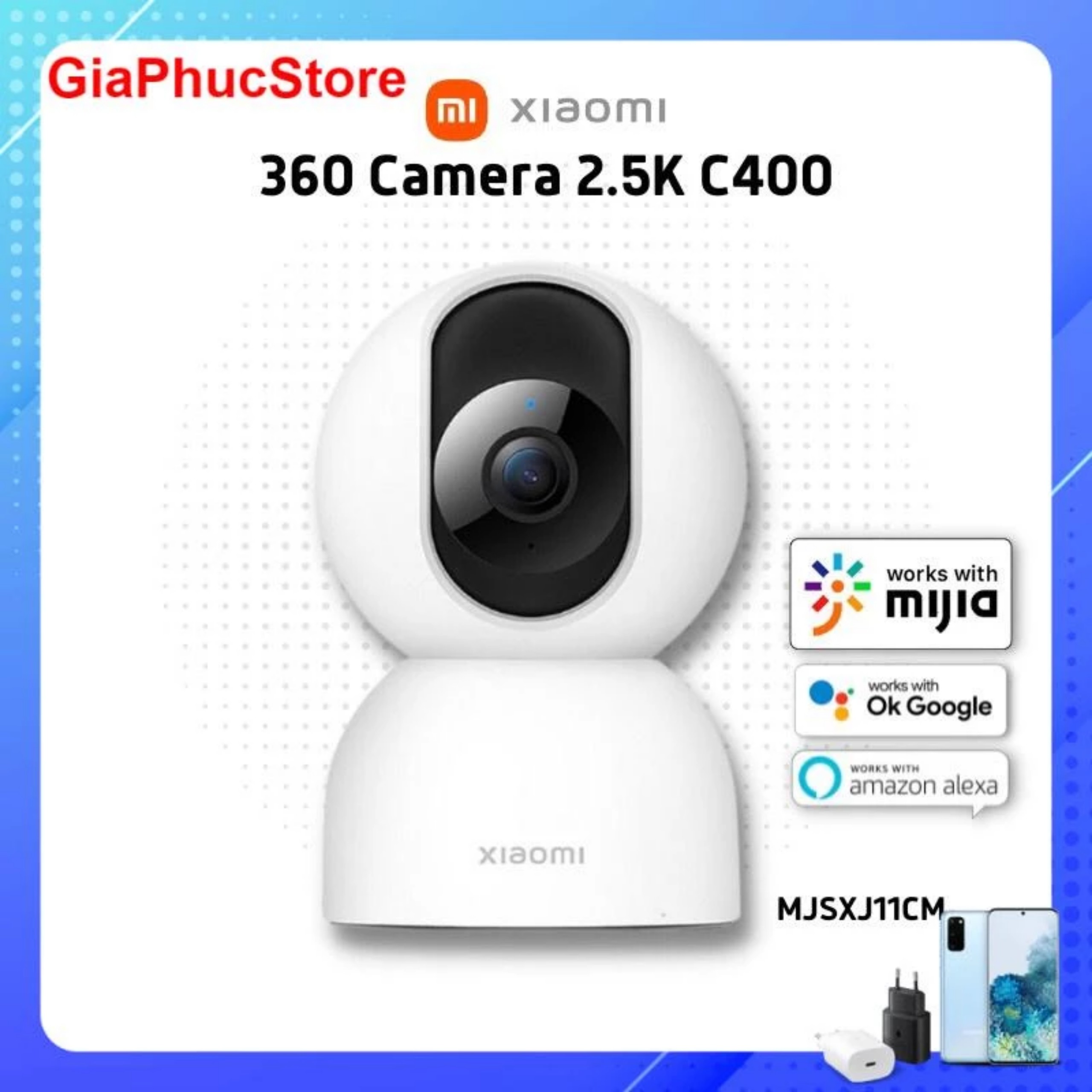 Camera IP Xiaomi Smart Camera C400 2.5K - GiaPhucStore | Hàng Chính Hãng