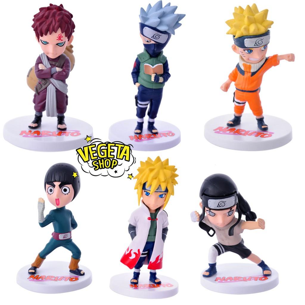 Mô hình Naruto - 12 mẫu tùy chọn: Kakashi Minato Gaara Rock Lee Neji Sasuke Shikamaru Itachi Deidara Sasori - Cao 12cm