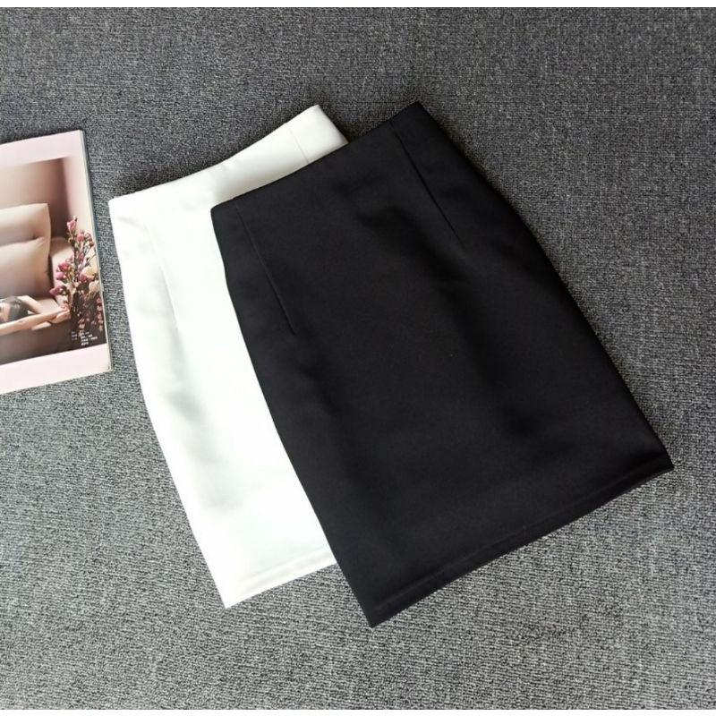 Chân Váy Bút Chì Cạp Liền không sẻ sau dài 45cm