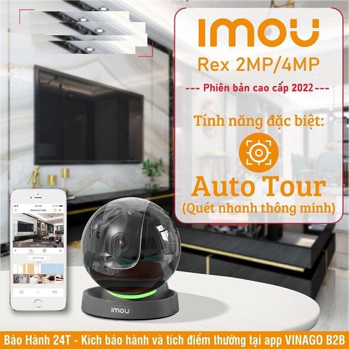 Camera IMOU Rex A46LP 4M Xoay 360 Độ- Đàm Thoại 2 Chiều-Báo Động Chống Trộm-Kèm Thẻ 64Gb-Hàng Chính Hãng