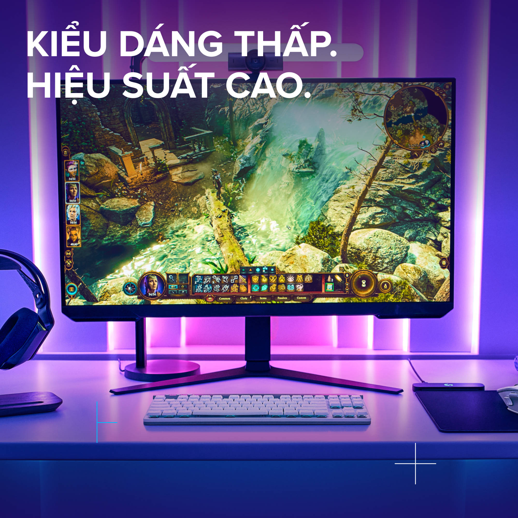 Bàn Phím Gaming Không Dây Logitech G515 LightSpeed TKL - Hàng Chính Hãng