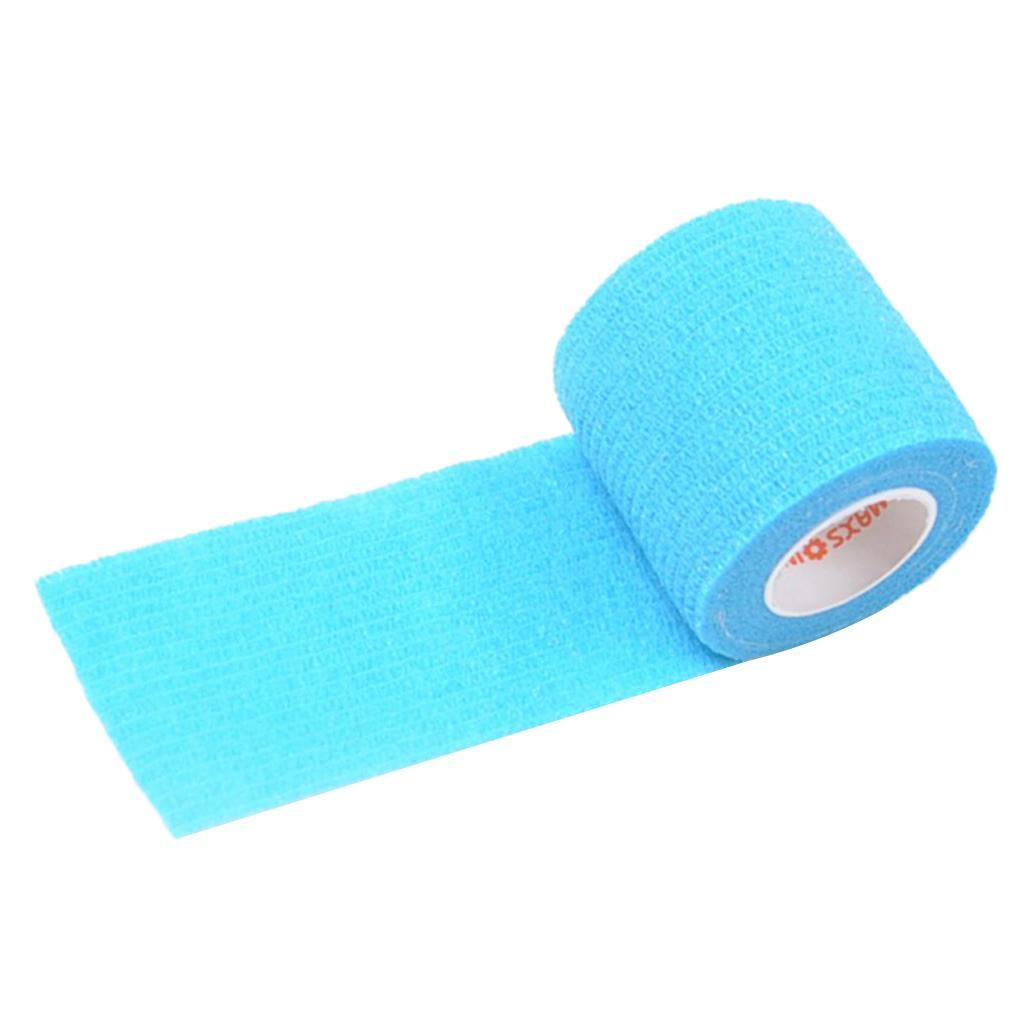 Elastic Sports 5cm Stretchable Self Adheres Bandage Tape Gauze Wrap Roll First Aid Strap for Wrists, Fingers, Ankle, Back, Knee and Other Body Areas