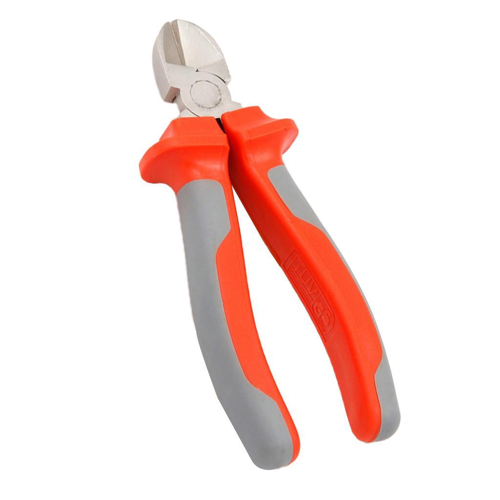 Curved Pliers with Insulating Plastic Handle Wire Pliers Tools 6 Inches