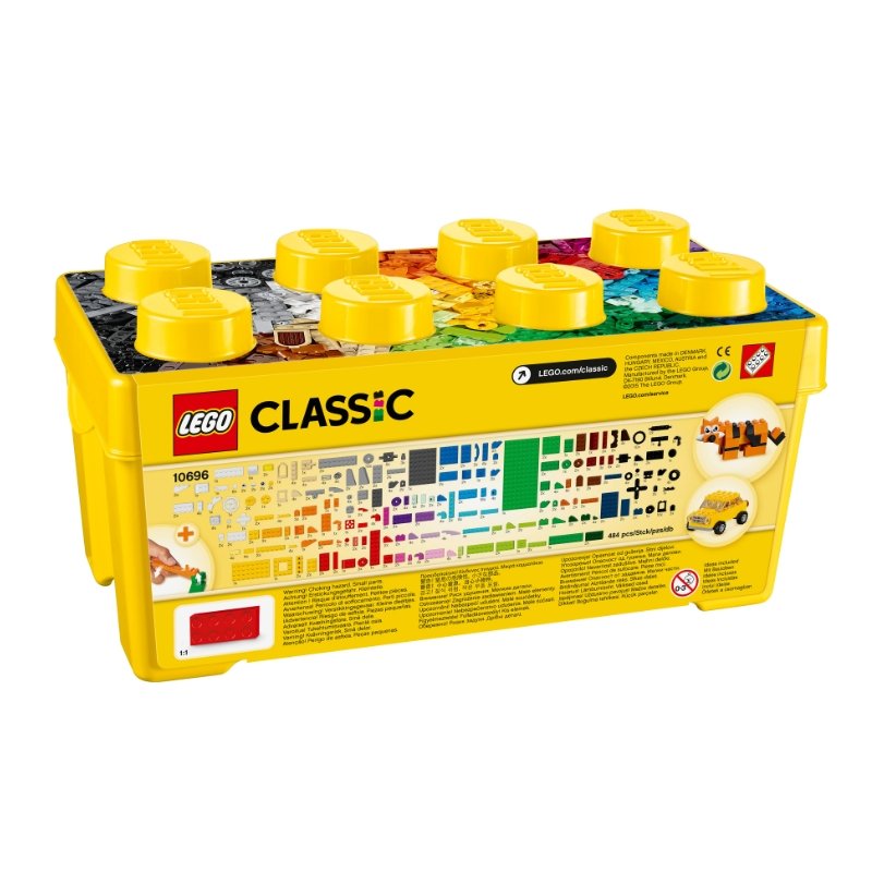 Đồ Chơi Lắp Ráp LEGO CLASSIC Thùng Gạch Trung Classic Sáng Tạo 10696 (484 chi tiết)