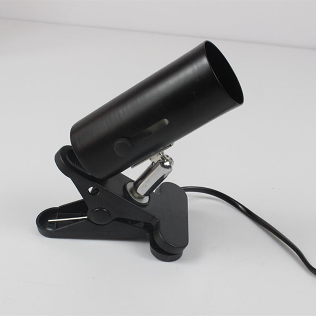 NW-02 Aquarium Reptile Light Base Holder with Clamp Ceramic Heat Lamp Stand+40W Mini Infrared Ceramic Emitter Heat Lamp Light Bulb Reptile Pet Brooder