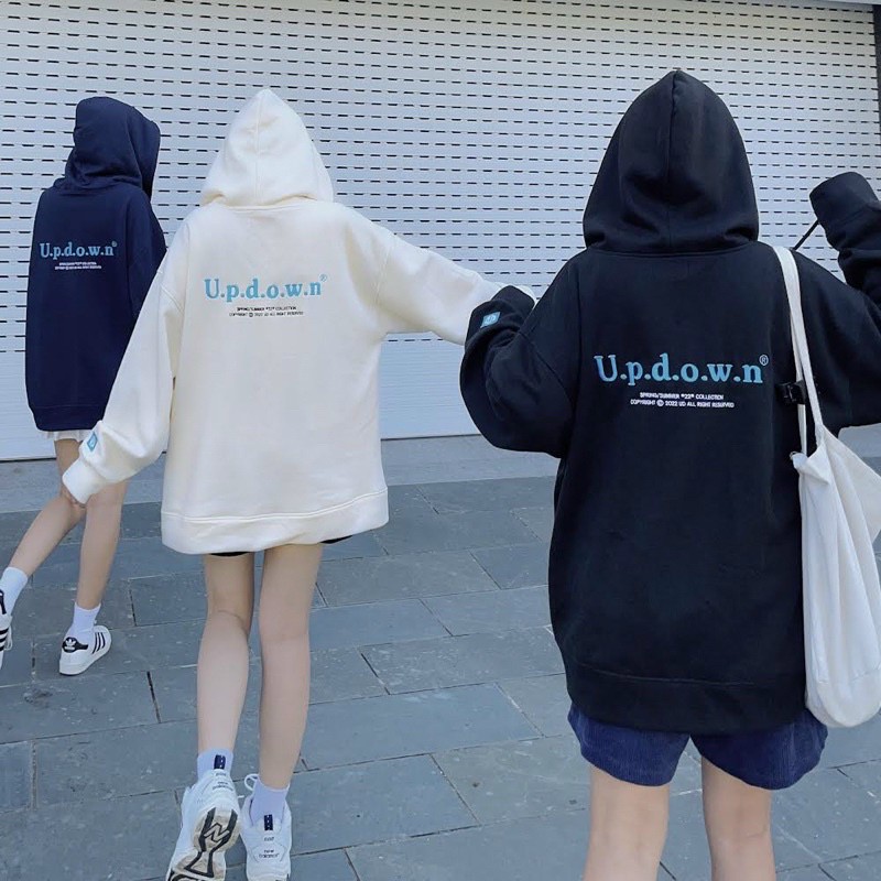 Áo Khoác Hoodie Zip SS1 - UPDOWN form rộng Oversize chất liệu dày dặn Nam/Nữ, Áo Khoác Local Brand Dây Kéo Jacket Ulzzang Unisex