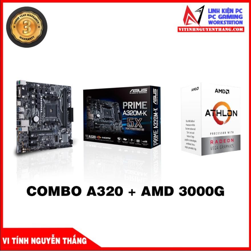 COMBO MSI A320 + CPU AMD ATHLON 3000G - Hàng Chính Hãng