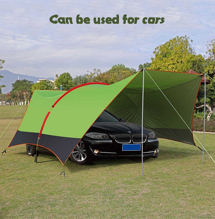 Mái che cắm trại siêu lớn Ultralarge Anti-Uv Summer Outdoor Super Large Camping Green|Brown