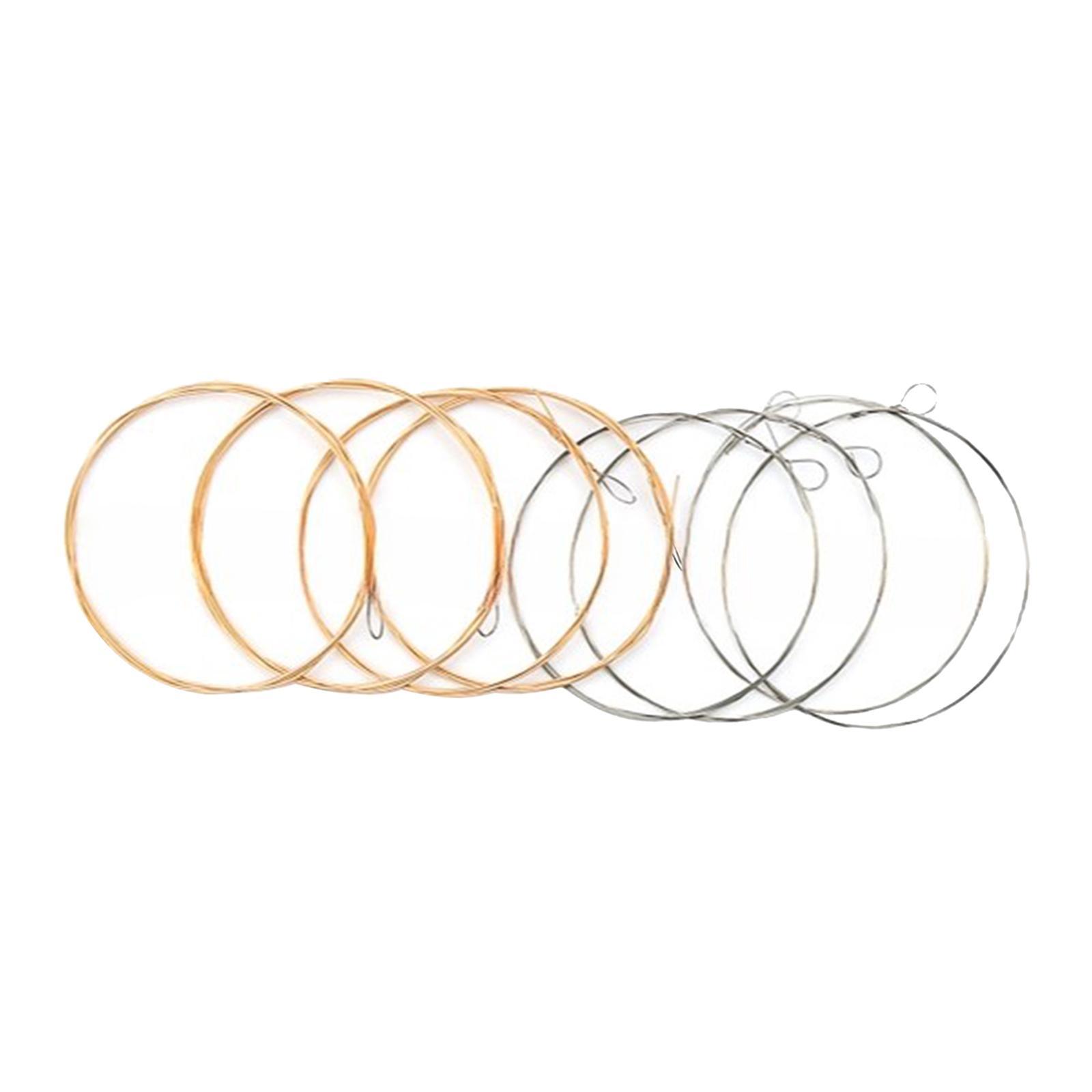 8 Pieces Mandolin Strings Set D-4TH Direct Replaces Mandolin Parts Replacement Easy Installation