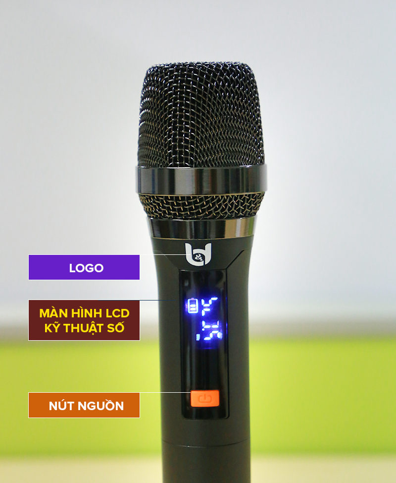 Trọn Bộ Micro Không Dây Việt Star Quốc Tế WR20A & WR20 Bằng Hợp Kim Sơn Tĩnh Điện Chống Trầy, Kết Nối Xa 20m Không Vật Cản - Hàng Chính Hãng