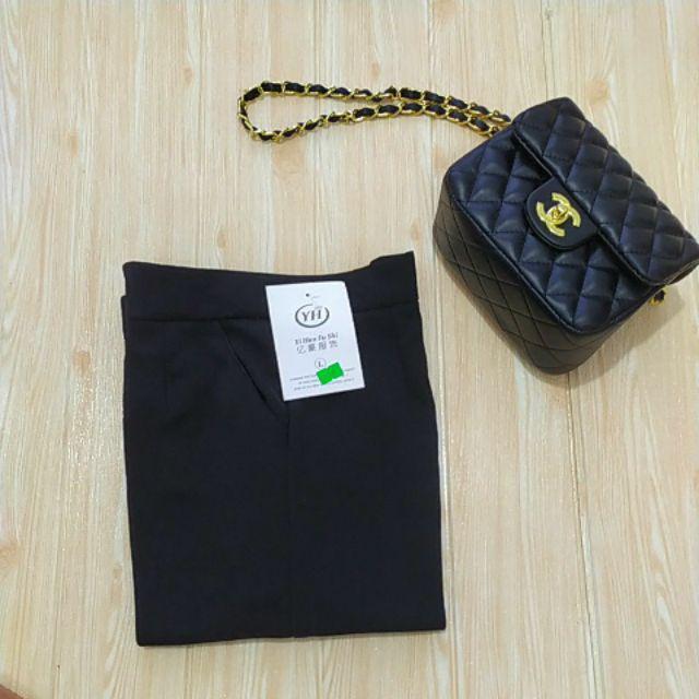 Quần baggy nữ công sở đẹp cúc bọc cao cấp dáng đẹp Hàn Quốc Q166
