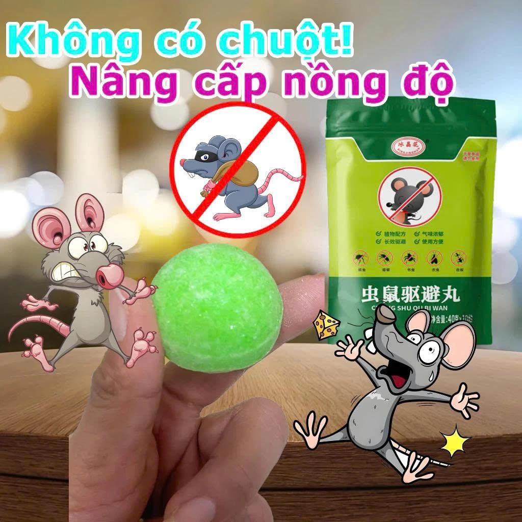 Gói 10 Viên Băng Phiến Xua Đuổi Chuột Siêu Hiệu quả