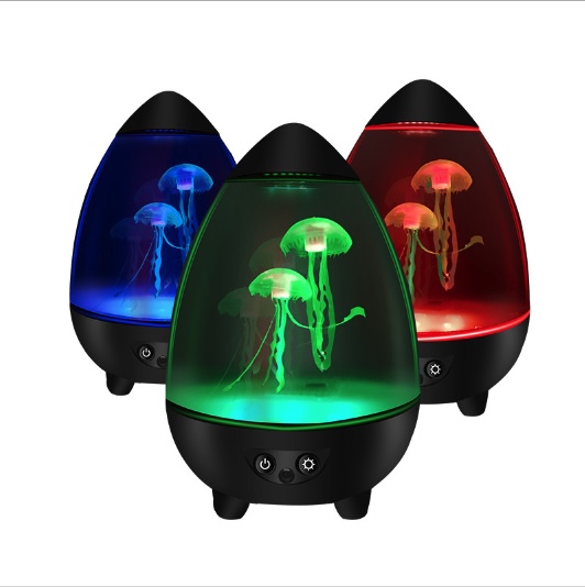 Đèn Ngủ Co Sứa Hiệu Ứng Led RGB 3D JellyFish (Black)