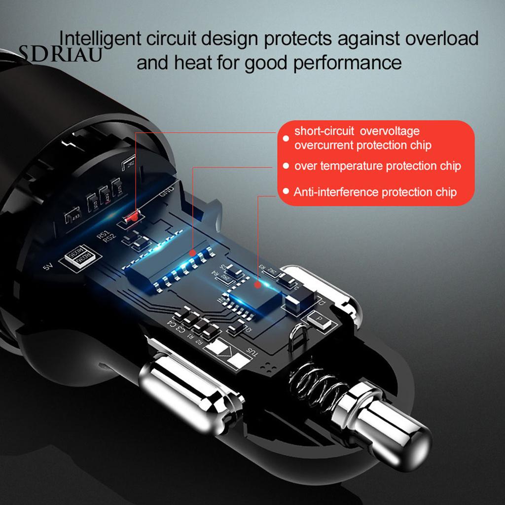 Tẩu Sạc Usb Xqxdzx 3.1a Cho Xe Ô Tô